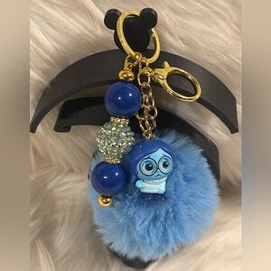 Inside Out Sadness Doorables Keychain/Bag Charm Handmade